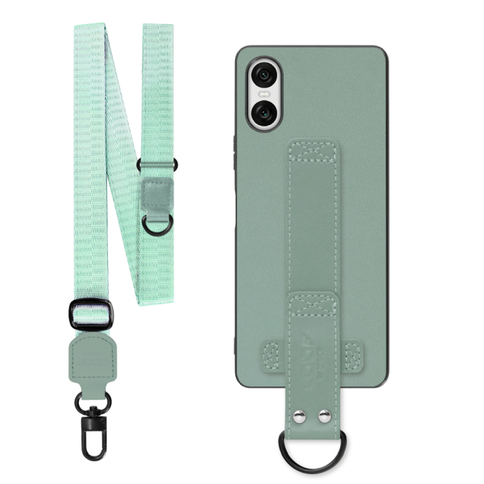 [ LOOF STRAP-SHELL (ロング+ Ver.) ] Xperia 10 VI  スマホケース 背面 ケース カバー ハードケース ショルダーベルト  本革 [ Xperia 10 VI ]