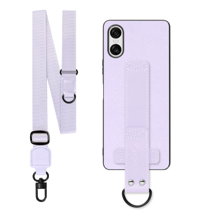 [ LOOF STRAP-SHELL (ロング+ Ver.) ] Xperia 10 VI  スマホケース 背面 ケース カバー ハードケース ショルダーベルト  本革 [ Xperia 10 VI ]