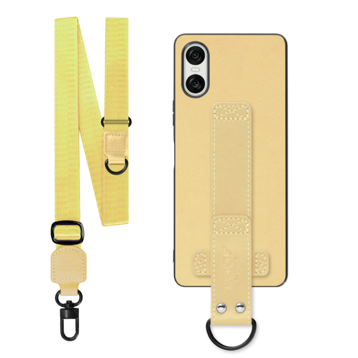 [ LOOF STRAP-SHELL (ロング+ Ver.) ] Xperia 10 VI  スマホケース 背面 ケース カバー ハードケース ショルダーベルト  本革 [ Xperia 10 VI ]