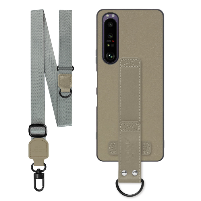 [ LOOF STRAP-SHELL (ロング+ Ver.) ] Xperia 1 III SO-51B / SOG03 / XQ-BC42 xperia1III 1III xperia1 スマホケース 背面 ケース カバー ハードケース ショルダーベルト  本革 [ Xperia 1 III ]