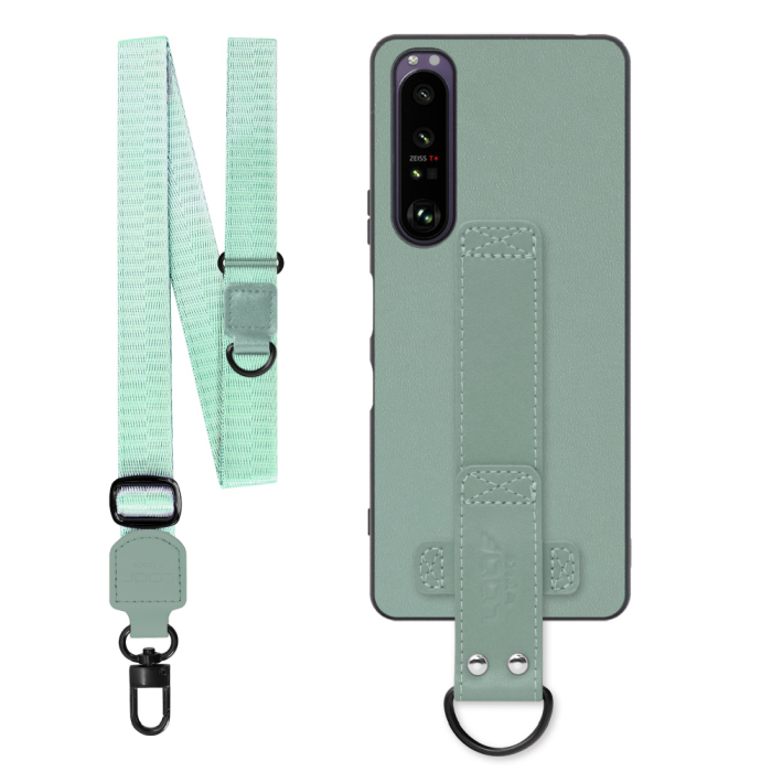 [ LOOF STRAP-SHELL (ロング+ Ver.) ] Xperia 1 III SO-51B / SOG03 / XQ-BC42 xperia1III 1III xperia1 スマホケース 背面 ケース カバー ハードケース ショルダーベルト  本革 [ Xperia 1 III ]