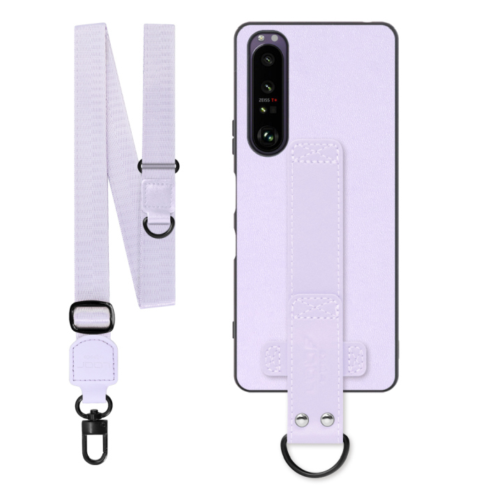[ LOOF STRAP-SHELL (ロング+ Ver.) ] Xperia 1 III SO-51B / SOG03 / XQ-BC42 xperia1III 1III xperia1 スマホケース 背面 ケース カバー ハードケース ショルダーベルト  本革 [ Xperia 1 III ]