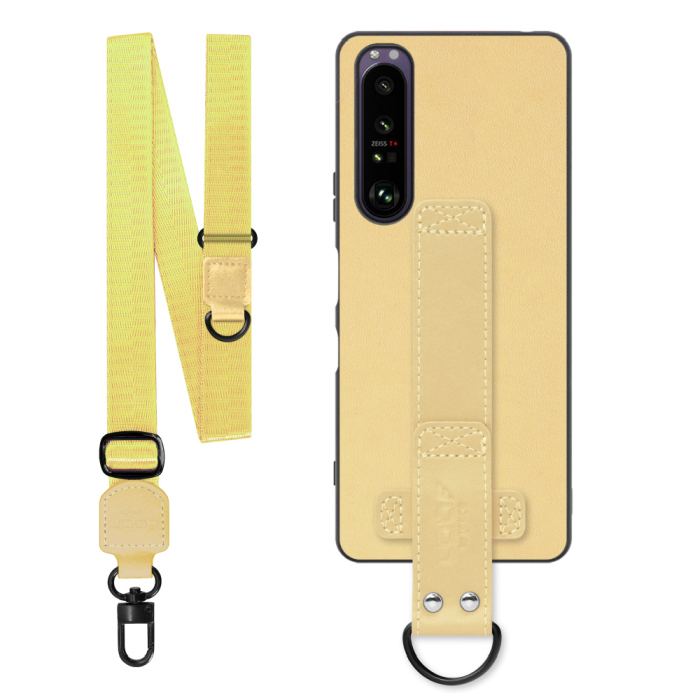 [ LOOF STRAP-SHELL (ロング+ Ver.) ] Xperia 1 III SO-51B / SOG03 / XQ-BC42 xperia1III 1III xperia1 スマホケース 背面 ケース カバー ハードケース ショルダーベルト  本革 [ Xperia 1 III ]