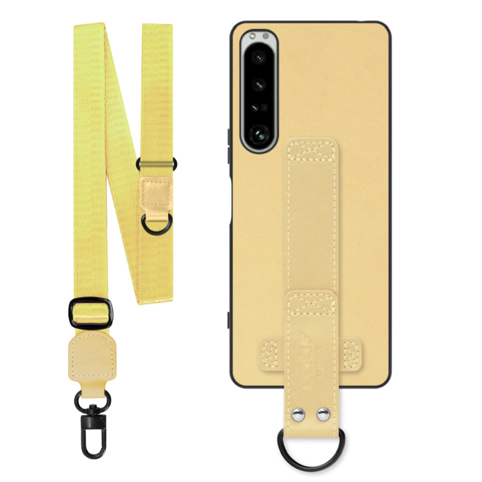 [ LOOF STRAP-SHELL (ロング+ Ver.) ] Xperia 1 IV SO-51C / SOG06 xperia1Ⅳ 1Ⅳ xperia1 スマホケース 背面 ケース カバー ハードケース ショルダーベルト  本革 [ Xperia 1 IV ]
