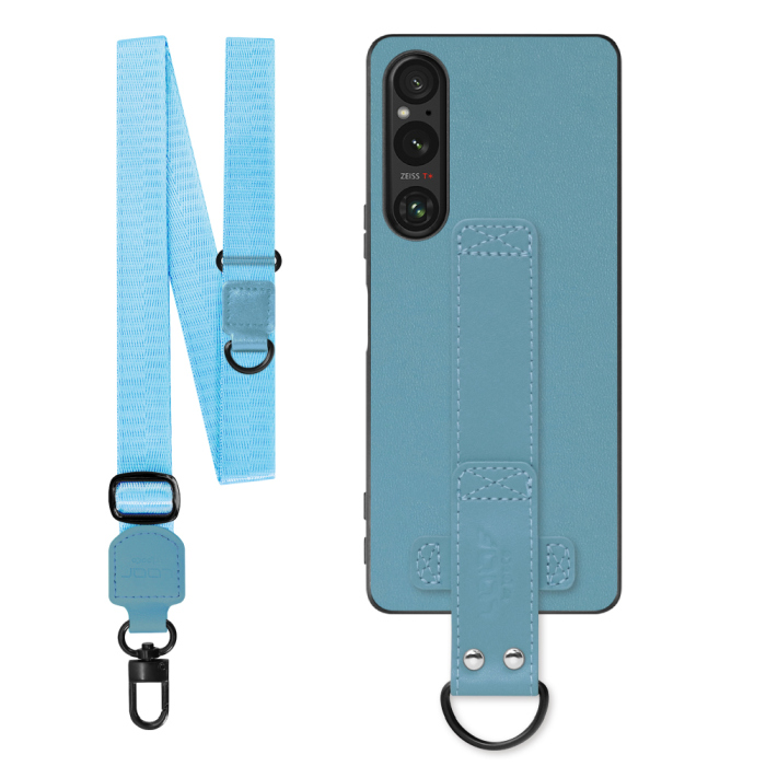 [ LOOF STRAP-SHELL (ロング+ Ver.) ] Xperia 1 V 1V xperia1V スマホケース 背面 ケース カバー ハードケース ショルダーベルト  本革 [ Xperia 1 V ]