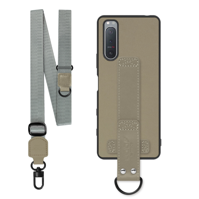 [ LOOF STRAP-SHELL (ロング+ Ver.) ] Xperia 5 II SO-52A / SOG02 / A002SO xperia5Ⅱ 5Ⅱ xperia5 スマホケース 背面 ケース カバー ハードケース ショルダーベルト  本革 [ Xperia 5 II ]