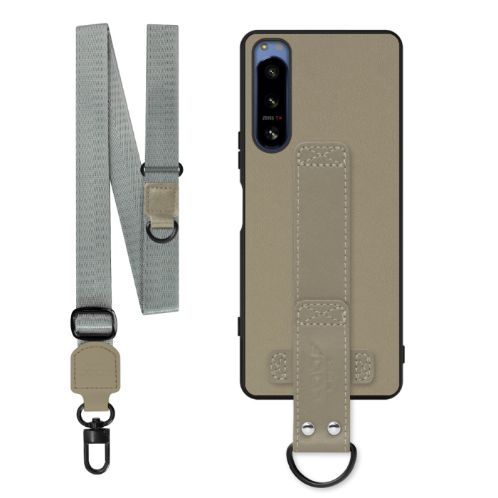 [ LOOF STRAP-SHELL (ロング+ Ver.) ] Xperia 5 IV SOG09 / SO-54C xperia5Ⅳ 5Ⅳ xperia5 スマホケース 背面 ケース カバー ハードケース ショルダーベルト  本革 [ Xperia 5 IV ]