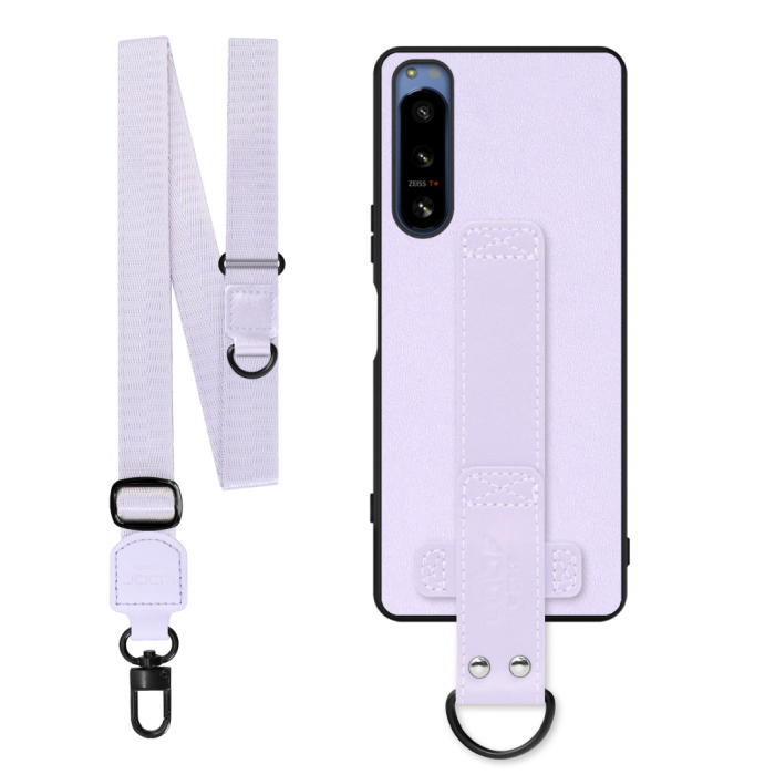[ LOOF STRAP-SHELL (ロング+ Ver.) ] Xperia 5 IV SOG09 / SO-54C xperia5Ⅳ 5Ⅳ xperia5 スマホケース 背面 ケース カバー ハードケース ショルダーベルト  本革 [ Xperia 5 IV ]