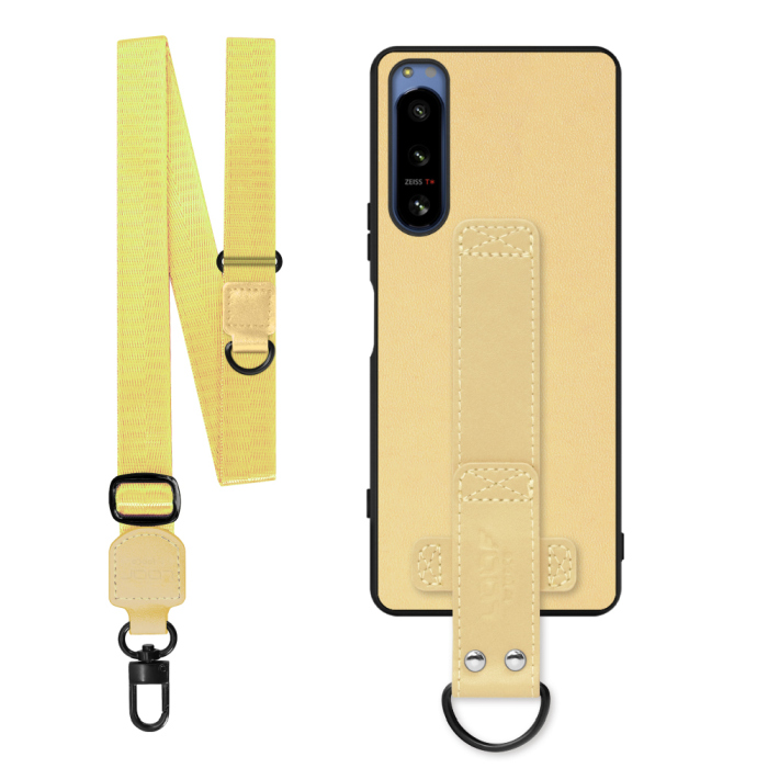 [ LOOF STRAP-SHELL (ロング+ Ver.) ] Xperia 5 IV SOG09 / SO-54C xperia5Ⅳ 5Ⅳ xperia5 スマホケース 背面 ケース カバー ハードケース ショルダーベルト  本革 [ Xperia 5 IV ]