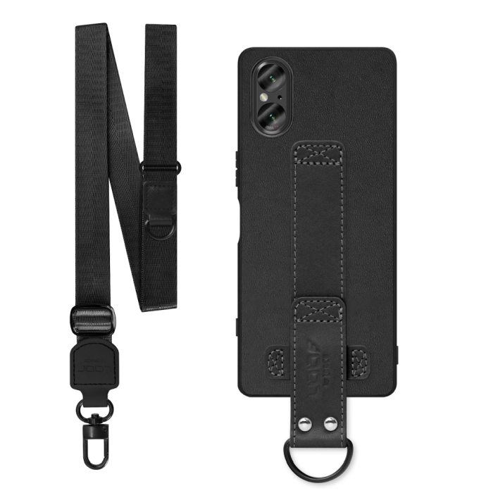 [ LOOF STRAP-SHELL (ロング+ Ver.) ] Xperia 5 V SO-53D / SOG12 5V Xperia5V スマホケース 背面 ケース カバー ハードケース ショルダーベルト  本革 [ Xperia 5 V ]