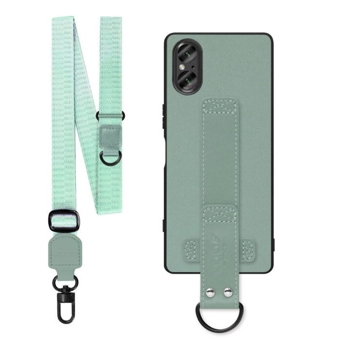 [ LOOF STRAP-SHELL (ロング+ Ver.) ] Xperia 5 V SO-53D / SOG12 5V Xperia5V スマホケース 背面 ケース カバー ハードケース ショルダーベルト  本革 [ Xperia 5 V ]