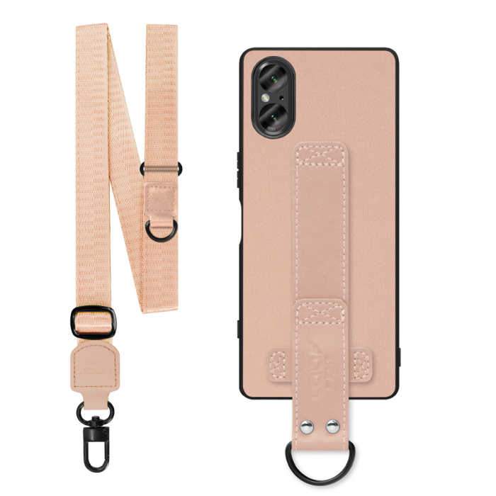 [ LOOF STRAP-SHELL (ロング+ Ver.) ] Xperia 5 V SO-53D / SOG12 5V Xperia5V スマホケース 背面 ケース カバー ハードケース ショルダーベルト  本革 [ Xperia 5 V ]