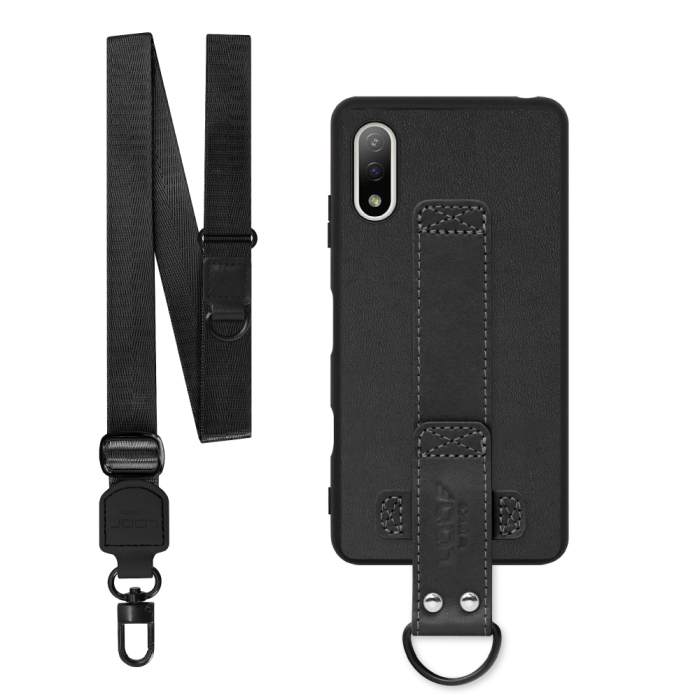 [ LOOF STRAP-SHELL (ロング+ Ver.) ] Xperia Ace II SO-41B aceⅡ ace2 スマホケース 背面 ケース カバー ハードケース ショルダーベルト  本革 [ Xperia Ace Ⅱ ]