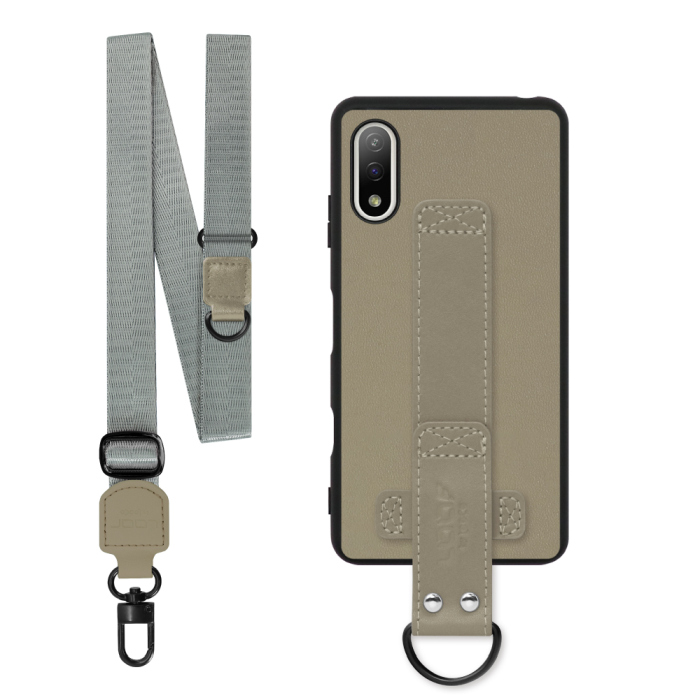 [ LOOF STRAP-SHELL (ロング+ Ver.) ] Xperia Ace II SO-41B aceⅡ ace2 スマホケース 背面 ケース カバー ハードケース ショルダーベルト  本革 [ Xperia Ace Ⅱ ]