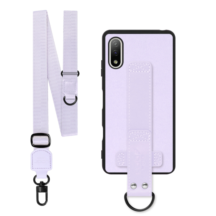 [ LOOF STRAP-SHELL (ロング+ Ver.) ] Xperia Ace II SO-41B aceⅡ ace2 スマホケース 背面 ケース カバー ハードケース ショルダーベルト  本革 [ Xperia Ace Ⅱ ]