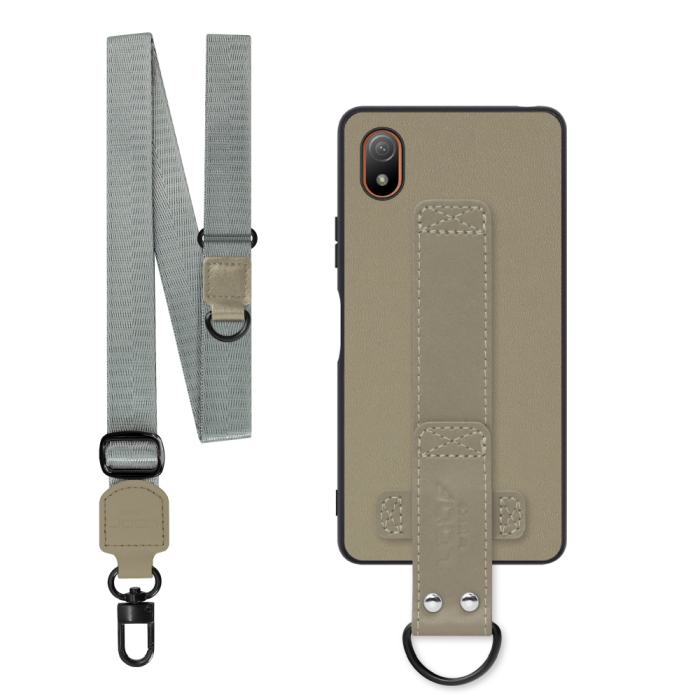 [ LOOF STRAP-SHELL (ロング+ Ver.) ] Xperia Ace III SO-53C / SOG08 aceⅢ ace3 スマホケース 背面 ケース カバー ハードケース ショルダーベルト  本革 [ Xperia Ace III ]