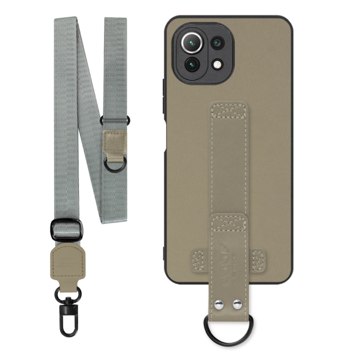 [ LOOF STRAP-SHELL (ロング+ Ver.) ] Xiaomi Mi 11 Lite 5G mi11lite5g 11lite スマホケース 背面 ケース カバー ハードケース ショルダーベルト  本革 [ Mi 11 Lite 5G ]