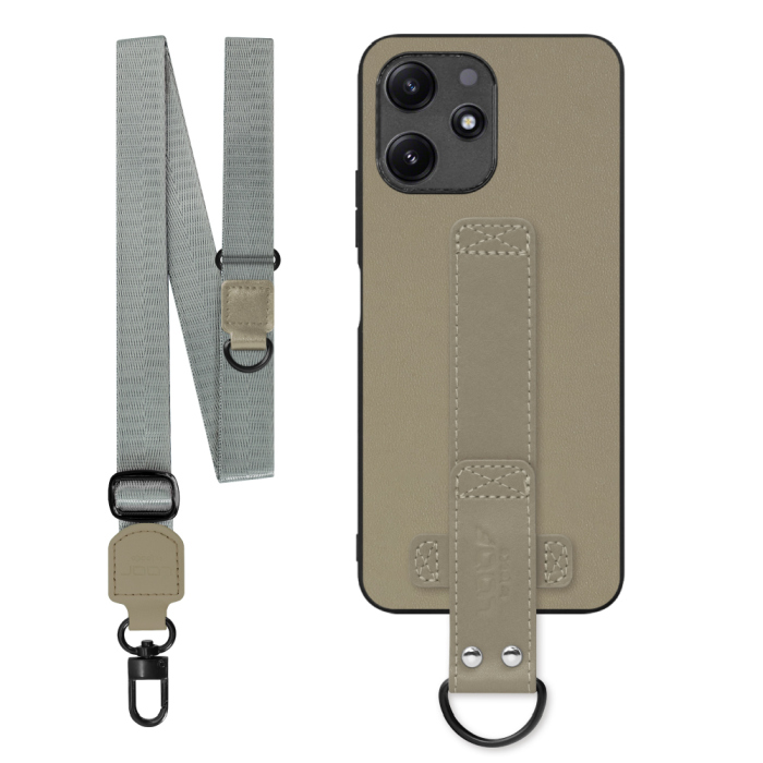 [ LOOF STRAP-SHELL (ロング+ Ver.) ] Xiaomi Redmi 12 5G XIG03 Redmi12 5G スマホケース 背面 ケース カバー ハードケース ショルダーベルト  本革 [ Xiaomi Redmi 12 5G ]