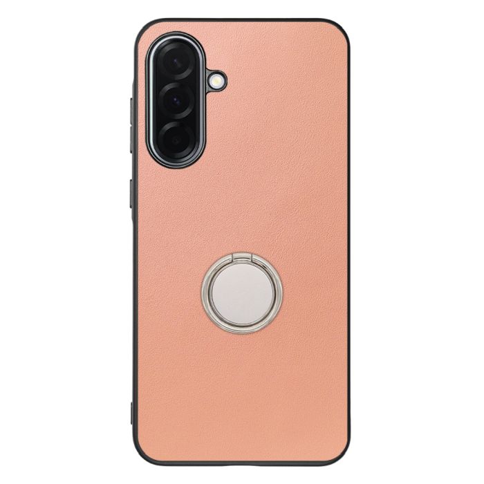 [ LOOF RING-SHELL (シンプル Ver.) ] Galaxy A36 5G SC-54F スマホケース 背面 ケース カバー ハードケース スマホリング リング付き 本革 ストラップホール [ Galaxy A36 5G ]