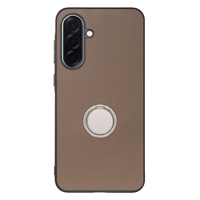 [ LOOF RING-SHELL (シンプル Ver.) ] Galaxy A36 5G SC-54F スマホケース 背面 ケース カバー ハードケース スマホリング リング付き 本革 ストラップホール [ Galaxy A36 5G ]