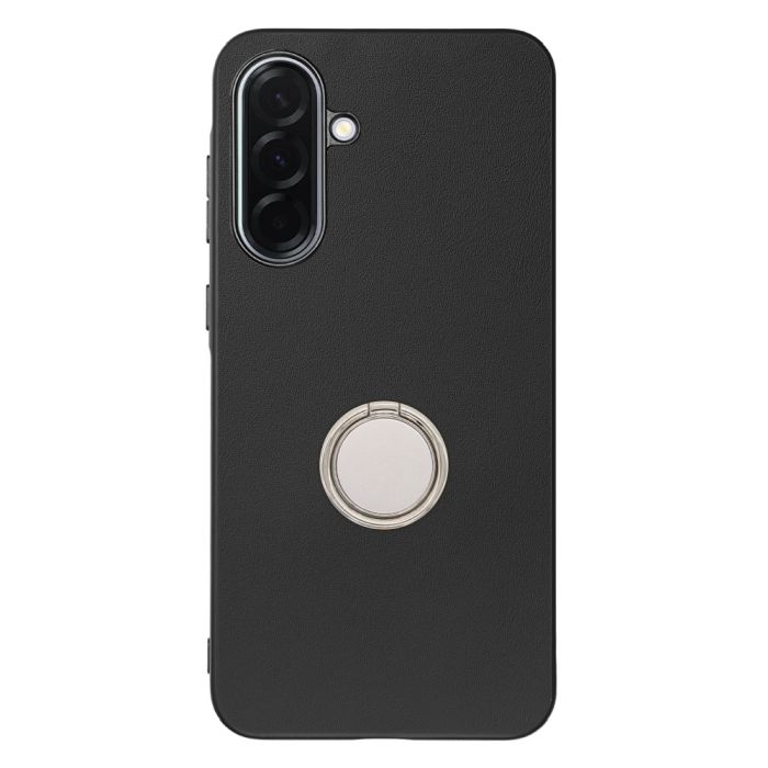 [ LOOF RING-SHELL (シンプル Ver.) ] Galaxy A36 5G SC-54F スマホケース 背面 ケース カバー ハードケース スマホリング リング付き 本革 ストラップホール [ Galaxy A36 5G ]