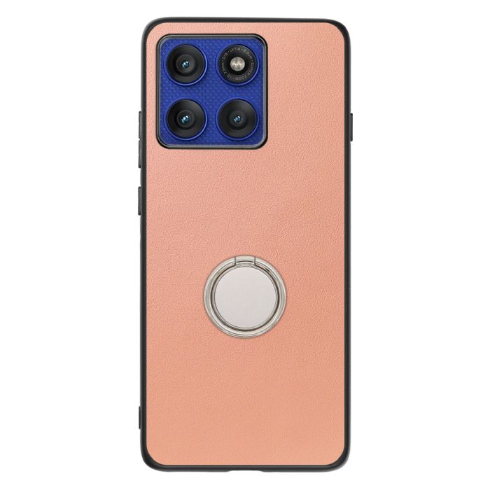 [ LOOF RING-SHELL (シンプル Ver.) ] motorola edge 60 pro / 60s pro  スマホケース 背面 ケース カバー ハードケース スマホリング リング付き 本革 ストラップホール [ motorola edge 60 pro / 60s pro ]