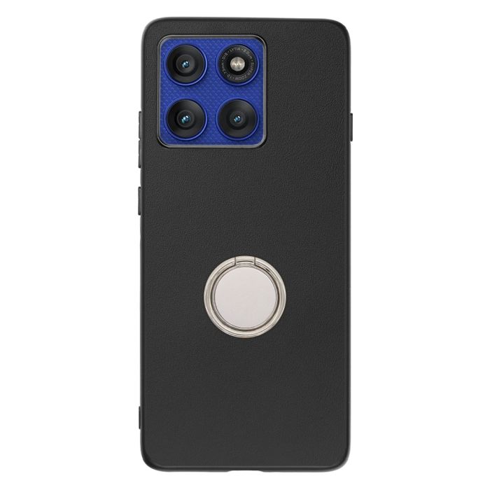 [ LOOF RING-SHELL (シンプル Ver.) ] motorola edge 60 pro / 60s pro  スマホケース 背面 ケース カバー ハードケース スマホリング リング付き 本革 ストラップホール [ motorola edge 60 pro / 60s pro ]