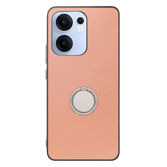 [ LOOF RING-SHELL (シンプル Ver.) ] OPPO Reno13 A  スマホケース 背面 ケース カバー ハードケース スマホリング リング付き 本革 ストラップホール [ OPPO Reno13 A ]