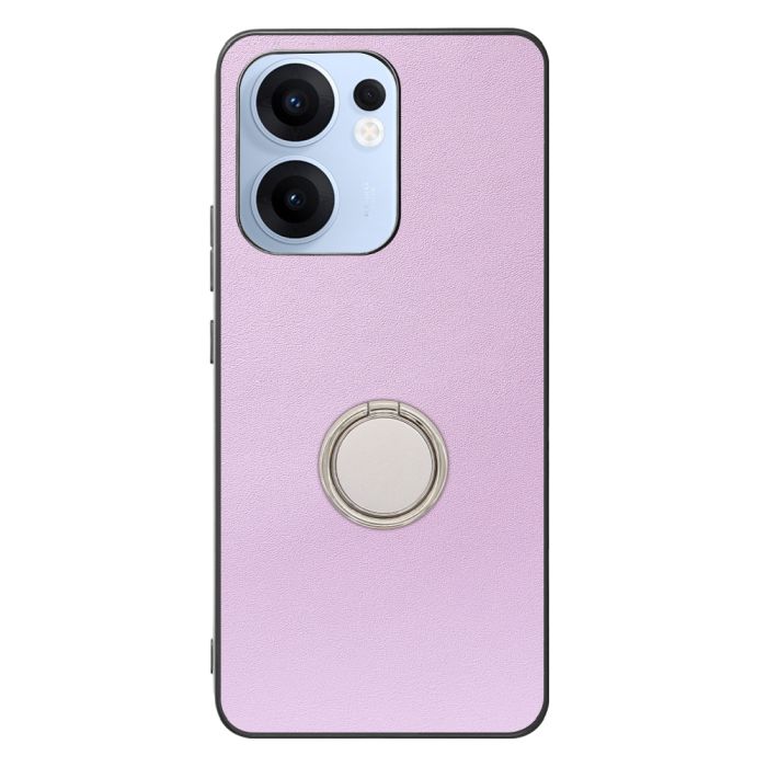 [ LOOF RING-SHELL (シンプル Ver.) ] OPPO Reno13 A  スマホケース 背面 ケース カバー ハードケース スマホリング リング付き 本革 ストラップホール [ OPPO Reno13 A ]