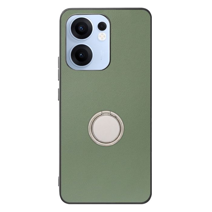 [ LOOF RING-SHELL (シンプル Ver.) ] OPPO Reno13 A  スマホケース 背面 ケース カバー ハードケース スマホリング リング付き 本革 ストラップホール [ OPPO Reno13 A ]