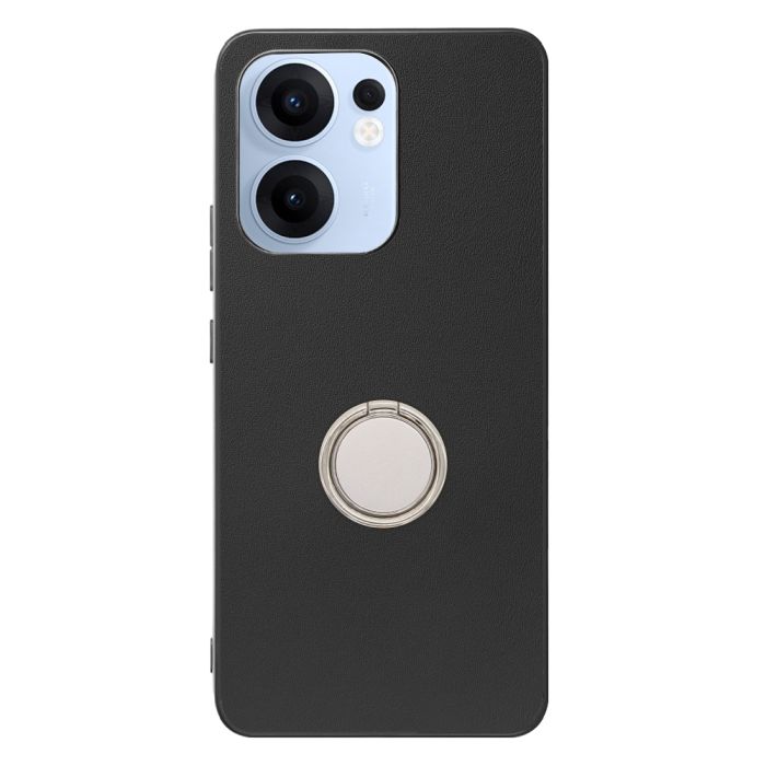 [ LOOF RING-SHELL (シンプル Ver.) ] OPPO Reno13 A  スマホケース 背面 ケース カバー ハードケース スマホリング リング付き 本革 ストラップホール [ OPPO Reno13 A ]