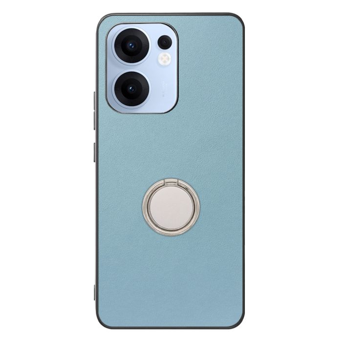 [ LOOF RING-SHELL (シンプル Ver.) ] OPPO Reno13 A  スマホケース 背面 ケース カバー ハードケース スマホリング リング付き 本革 ストラップホール [ OPPO Reno13 A ]