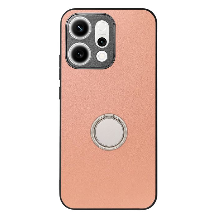 [ LOOF RING-SHELL (シンプル Ver.) ] OPPO Reno14 5G  スマホケース 背面 ケース カバー ハードケース スマホリング リング付き 本革 ストラップホール [ OPPO Reno14 5G ]