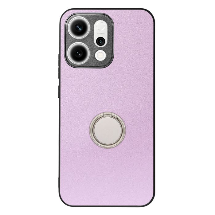 [ LOOF RING-SHELL (シンプル Ver.) ] OPPO Reno14 5G  スマホケース 背面 ケース カバー ハードケース スマホリング リング付き 本革 ストラップホール [ OPPO Reno14 5G ]