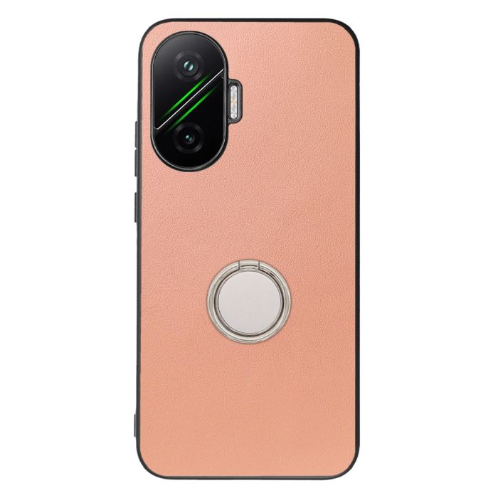[ LOOF RING-SHELL (シンプル Ver.) ] POCO F7 Xiaomi シャオミ スマホケース 背面 ケース カバー ハードケース スマホリング リング付き 本革 ストラップホール [ POCO F7 ]