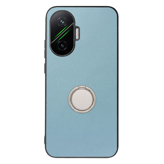 [ LOOF RING-SHELL (シンプル Ver.) ] POCO F7 Xiaomi シャオミ スマホケース 背面 ケース カバー ハードケース スマホリング リング付き 本革 ストラップホール [ POCO F7 ]
