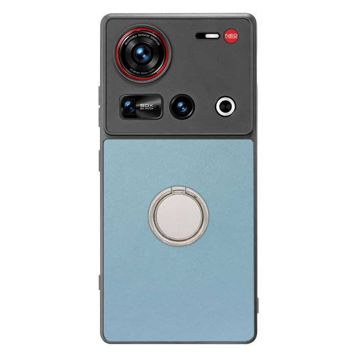 [ LOOF RING-SHELL (シンプル Ver.) ] nubia Z70 Ultra ZTE スマホケース 背面 ケース カバー ハードケース スマホリング リング付き 本革 ストラップホール [ nubia Z70 Ultra / Z70S Ultra ]