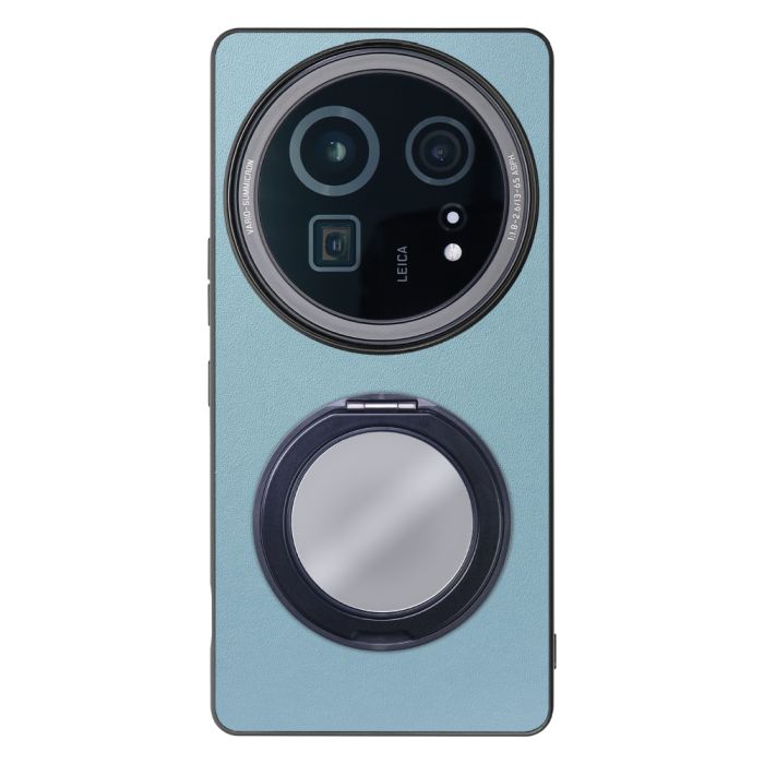 [ LOOF RING-SHELL (ミラー Ver.) ] AQUOS R9 pro SH-54E スマホケース 背面 ケース カバー ミラー付きスマホリング スタンド 本革 レザー 落下防止  [ AQUOS R9 pro ]