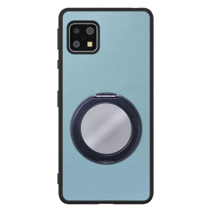 [ LOOF RING-SHELL (ミラー Ver.) ] AQUOS sense4 / sense4 lite / sense4 basic / sense5G / やさしいスマホ2 sense 4 4lite 4basic 5G sense4lite sense4basic スマホケース 背面 ケース カバー ミラー付きスマホリング スタンド 本革 レザー 落下防止  [ AQUOS sense4/4 lite/4 basic/sense5G/やさしいスマホ2 ]