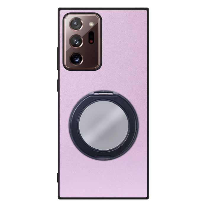 [ LOOF RING-SHELL (ミラー Ver.) ] Galaxy Note 20 Ultra 5G note20ultra5g note20 スマホケース 背面 ケース カバー ミラー付きスマホリング スタンド 本革 レザー 落下防止  [ Galaxy Note20 Ultra ]
