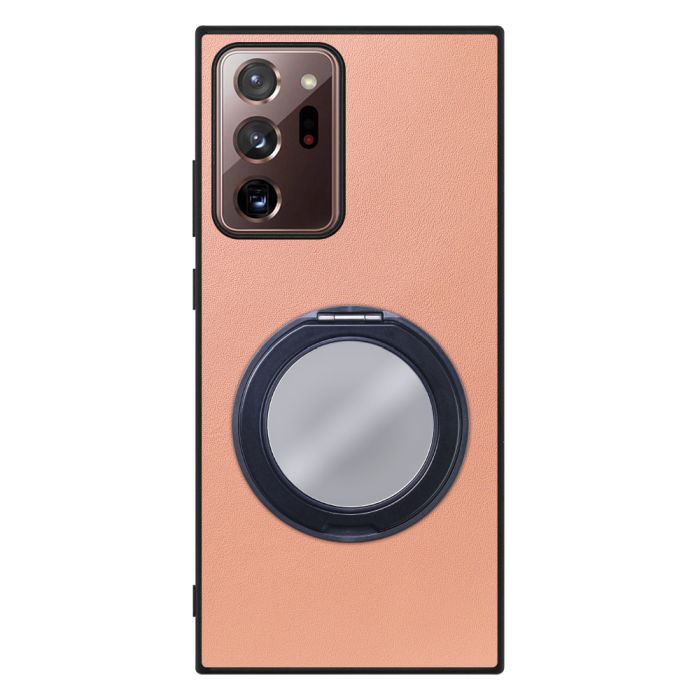 [ LOOF RING-SHELL (ミラー Ver.) ] Galaxy Note 20 Ultra 5G note20ultra5g note20 スマホケース 背面 ケース カバー ミラー付きスマホリング スタンド 本革 レザー 落下防止  [ Galaxy Note20 Ultra ]