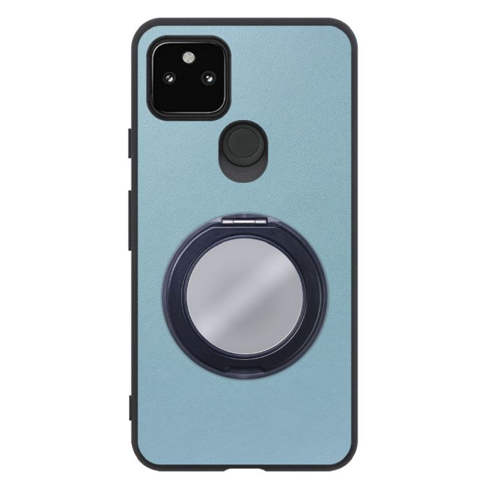 [ LOOF RING-SHELL (ミラー Ver.) ] Google Pixel 5a (5G) Googlepixel5a5g pixel5a5g pixel5a スマホケース 背面 ケース カバー ミラー付きスマホリング スタンド 本革 レザー 落下防止  [ Google Pixel 5a (5G) ]