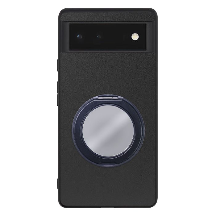 [ LOOF RING-SHELL (ミラー Ver.) ] Google Pixel 6 googlepixel6 pixel6 ピクセル6 スマホケース 背面 ケース カバー ミラー付きスマホリング スタンド 本革 レザー 落下防止  [ Google Pixel 6 ]