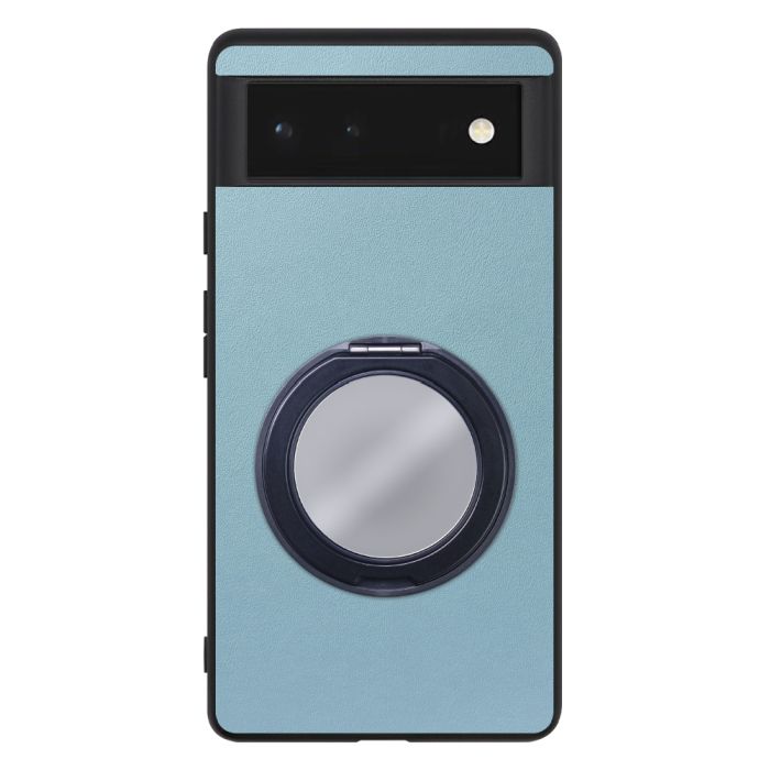 [ LOOF RING-SHELL (ミラー Ver.) ] Google Pixel 6 googlepixel6 pixel6 ピクセル6 スマホケース 背面 ケース カバー ミラー付きスマホリング スタンド 本革 レザー 落下防止  [ Google Pixel 6 ]