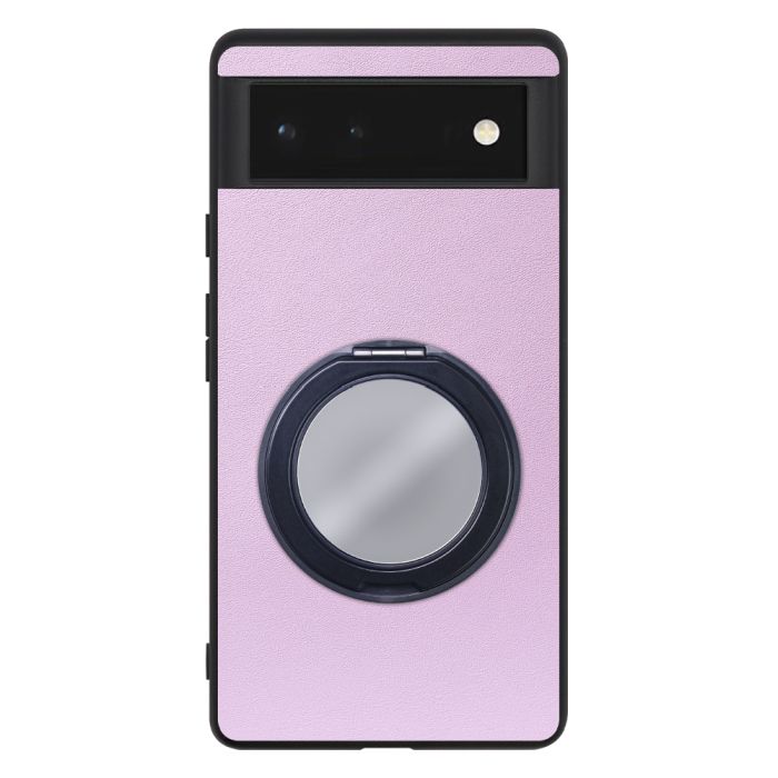 [ LOOF RING-SHELL (ミラー Ver.) ] Google Pixel 6 googlepixel6 pixel6 ピクセル6 スマホケース 背面 ケース カバー ミラー付きスマホリング スタンド 本革 レザー 落下防止  [ Google Pixel 6 ]