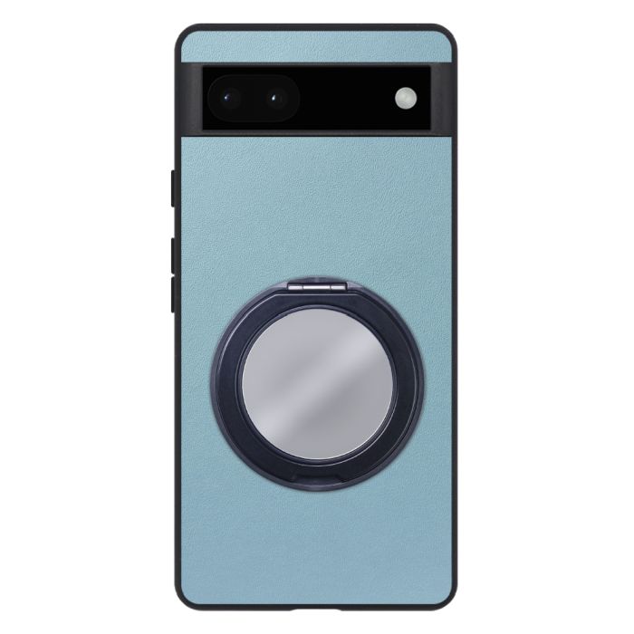 [ LOOF RING-SHELL (ミラー Ver.) ] Google Pixel 6a googlepixel6a pixel6a スマホケース 背面 ケース カバー ミラー付きスマホリング スタンド 本革 レザー 落下防止  [ Google Pixel 6a ]