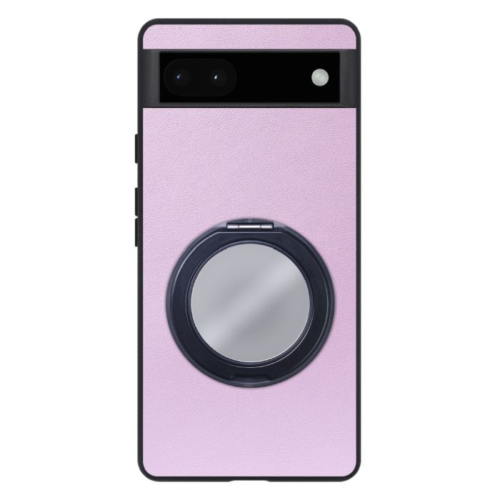 [ LOOF RING-SHELL (ミラー Ver.) ] Google Pixel 6a googlepixel6a pixel6a スマホケース 背面 ケース カバー ミラー付きスマホリング スタンド 本革 レザー 落下防止  [ Google Pixel 6a ]