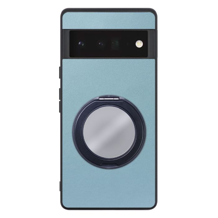 [ LOOF RING-SHELL (ミラー Ver.) ] Google Pixel 6 Pro Googlepixel6pro 6pro プロ ピクセル6pro スマホケース 背面 ケース カバー ミラー付きスマホリング スタンド 本革 レザー 落下防止  [ Google Pixel 6 Pro ]
