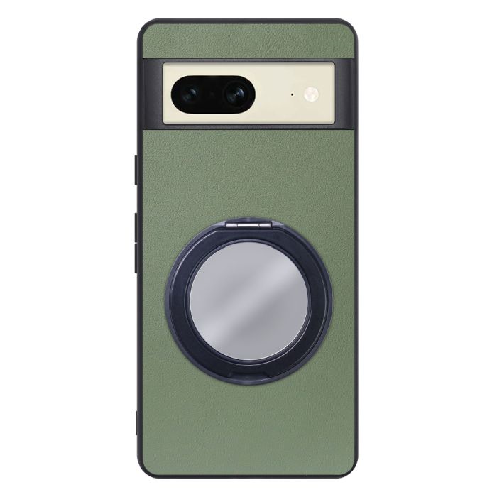 [ LOOF RING-SHELL (ミラー Ver.) ] Google pixel 7 googlepixel7 pixel7 ピクセル7 スマホケース 背面 ケース カバー ミラー付きスマホリング スタンド 本革 レザー 落下防止  [ Google Pixel 7 ]