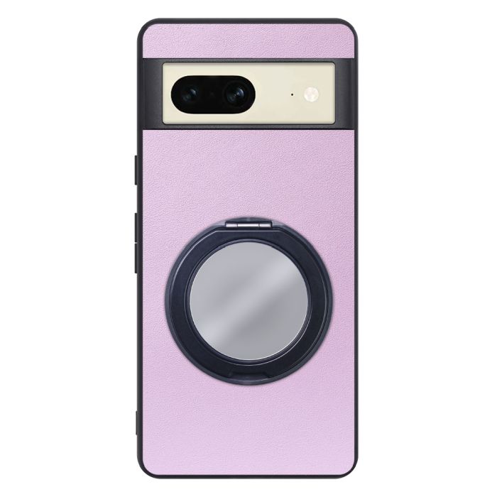 [ LOOF RING-SHELL (ミラー Ver.) ] Google pixel 7 googlepixel7 pixel7 ピクセル7 スマホケース 背面 ケース カバー ミラー付きスマホリング スタンド 本革 レザー 落下防止  [ Google Pixel 7 ]